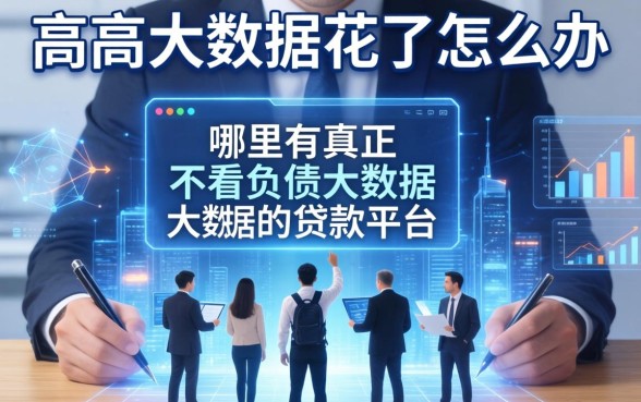 负债高大数据花了怎么办？哪里有真正不看负债大数据的贷款平台？