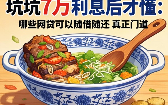 被坑3万利息后才懂:哪些网贷可以随借随还的真正门道