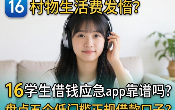 还在为生活费发愁?16学生借钱应急app靠谱吗?盘点五个低门槛正规借款口子