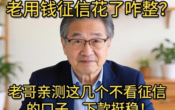 急用钱征信花了咋整?老哥亲测这几个不看征信的口子,下款挺稳!