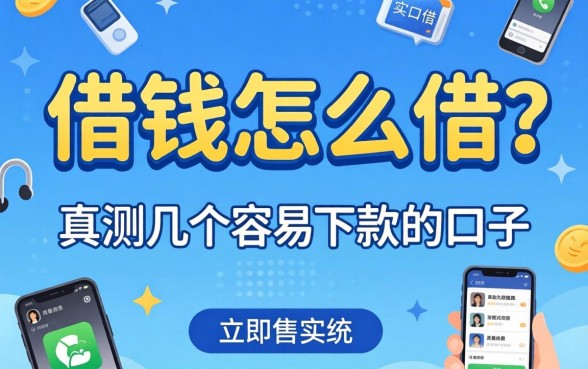手机号码借钱怎么借？实测几个容易下款的口子分享
