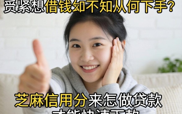 手头紧想借钱却不知从何下手？芝麻信用分怎么做贷款才能快速下款？