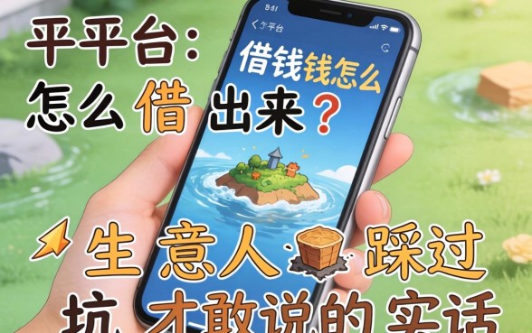 手机上平台借钱怎么借出来？生意人踩过坑才敢说的实话