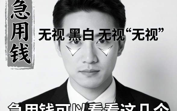 黑白无视黑白无视，急用钱的可以看看这几个