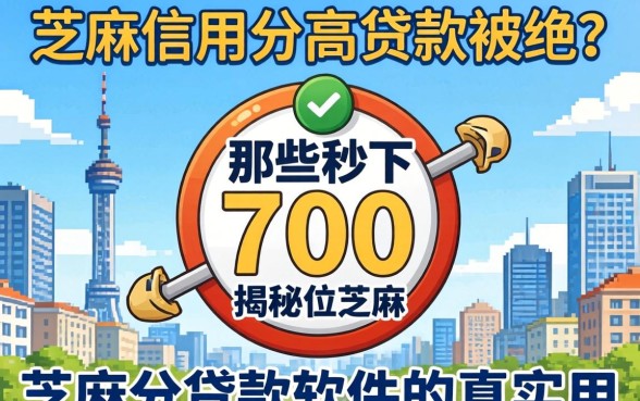 芝麻信用分高贷款被拒？揭秘那些秒下700芝麻分贷款软件的真实面目