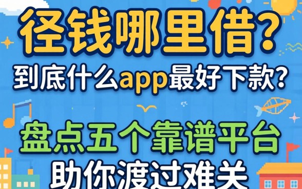 急需用钱哪里借？到底什么app最好下款？盘点五个靠谱平台助你渡过难关