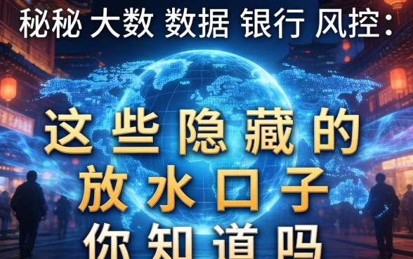 揭秘大数据银行风控:这些隐藏的放水口子你知道吗