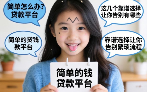 急需用钱怎么办?简单的贷款平台有哪些?这几个靠谱选择让你告别繁琐流程