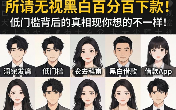 我试了十几个所谓无视黑白百分百下款的借款app，发现低门槛背后的真相和你想的不一样