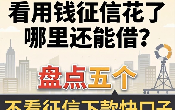 急用钱征信花了哪里还能借?盘点五个不看征信下款快的口子