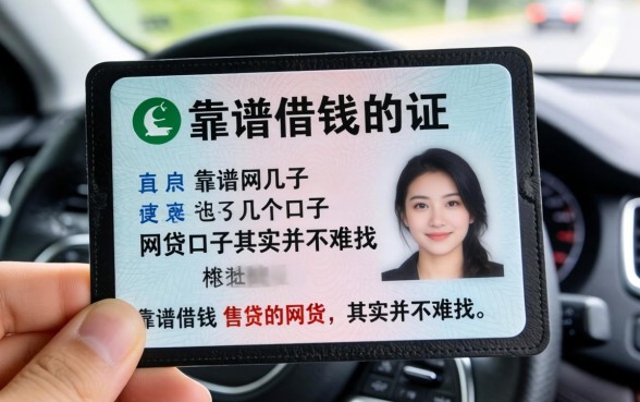 我拿着行驶证试了这几个口子，发现靠谱借钱的网贷口子其实并不难找