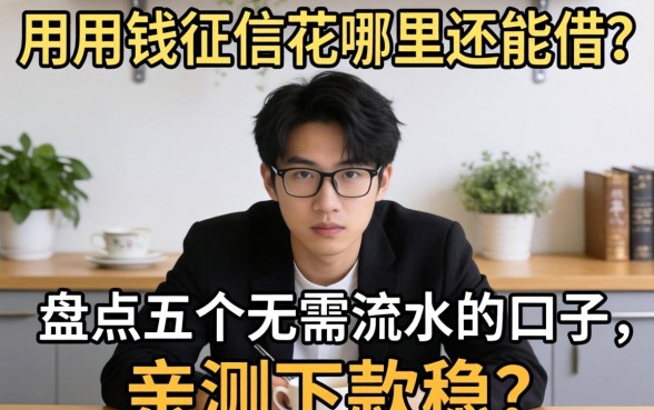 急用钱征信花哪里还能借？盘点五个无需流水的口子，亲测下款稳！