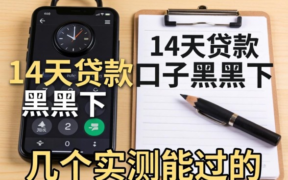 揭秘14天贷款口子黑户下，整理了几个实测能过的