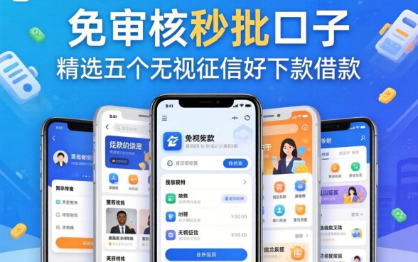 贷款免审核秒批口子，精选五个无视征信好下款的借款app