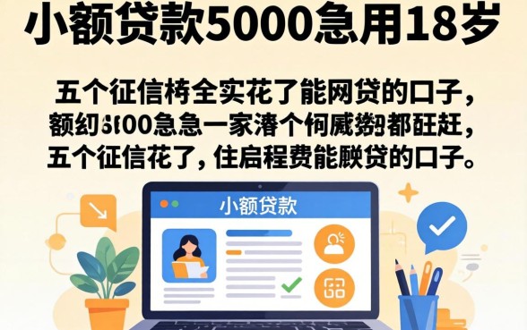 小额贷款5000急用18岁，详细阐述五个征信花了能网贷的口子