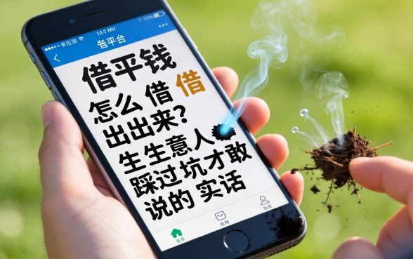 手机上平台借钱怎么借出来？生意人踩过坑才敢说的实话