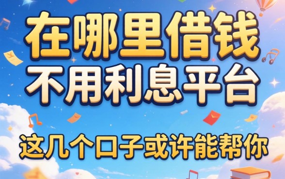 揭秘在哪里借钱不用利息的平台，这几个口子或许能帮你