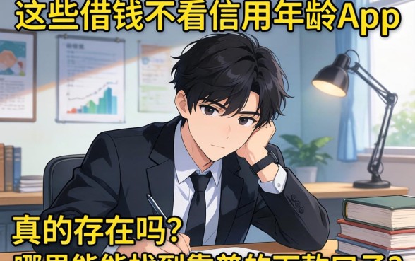 急需用钱却四处碰壁？这些借钱不看信用年龄App真的存在吗？哪里能找到靠谱的下款口子？