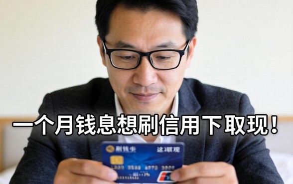 急用钱想刷信用卡取现，这一个月的利息到底怎么算？过来人给你支几招！