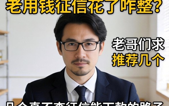 急用钱征信花了咋整?老哥们求推荐几个真不查征信能下款的路子!