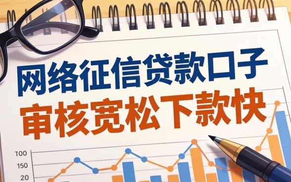 盘点几个用网络征信贷款的口子，审核宽松下款快