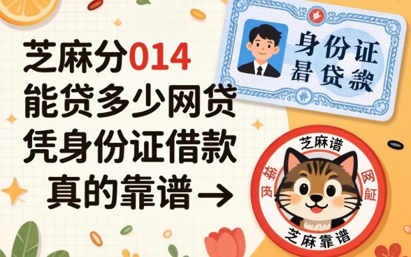 芝麻分614能贷多少网贷，凭身份证借款的软件真的靠谱吗