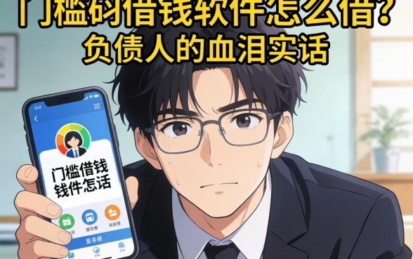 没有门槛借钱软件怎么借?一个负债人的血泪实话