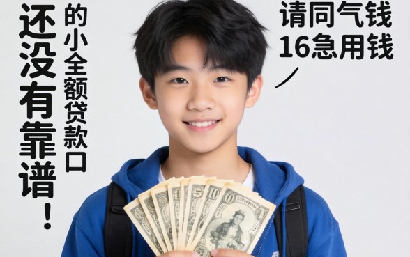 求助！刚满16岁急用钱，有没有靠谱的小额贷款口子推荐？