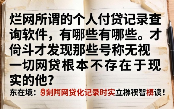 我翻烂了全网所谓的个人网贷记录查询软件有哪些，才发现那些号称无视一切的网贷根本不存在于现实