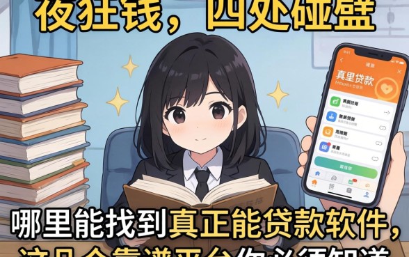 急需用钱却四处碰壁？哪里能找到真正能贷款的软件？这几个靠谱平台你必须知道