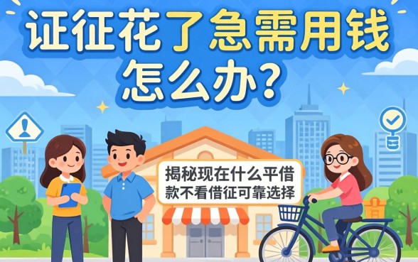 征信花了急需用钱怎么办？揭秘现在什么平台借款不看征信的可靠选择