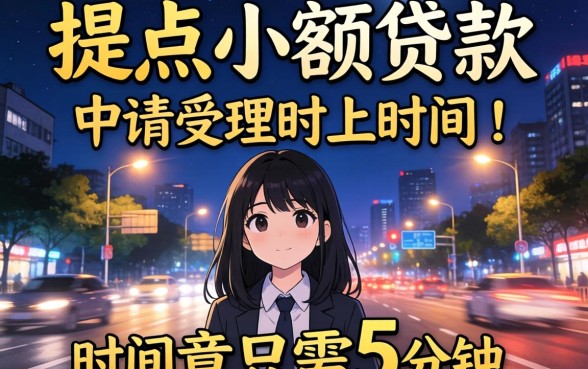 我半夜3点提交了小额贷款申请受理时间竟只需5分钟