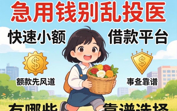 急用钱别乱投医，快速小额借款平台有哪些靠谱选择？