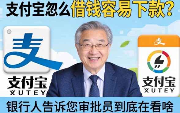 支付宝怎么借钱容易下款？银行人告诉你审批员到底在看啥