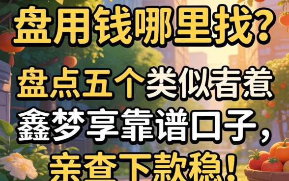 急用钱哪里找？盘点五个类似鑫梦享的靠谱口子，亲测下款稳！