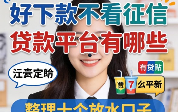揭秘好下款不看征信的贷款平台有哪些,整理了十个放水口子