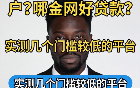 黑户在哪个网好贷款?实测几个门槛较低的平台