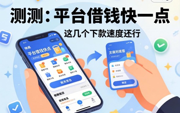 实测有哪些平台借钱快一点的软件，这几个下款速度还行