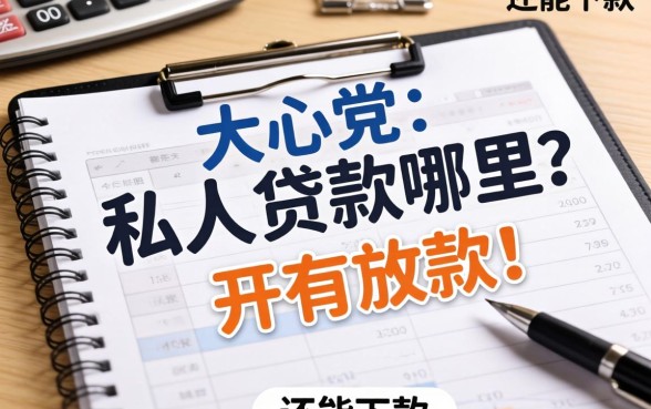 大额私人贷款哪里有放款？整理了几个还能下款的渠道