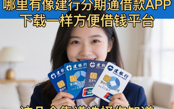 急需用钱怎么办？哪里有像建行分期通借款app下载一样方便的借钱平台？这几个靠谱选择你知道吗？