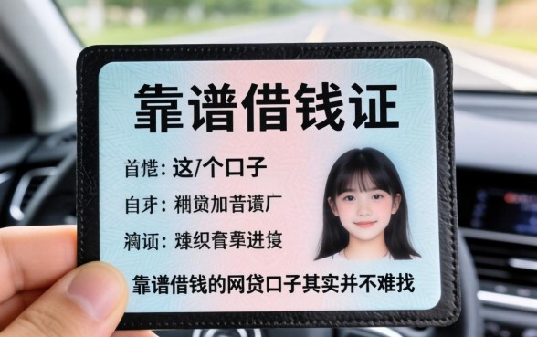 我拿着行驶证试了这几个口子，发现靠谱借钱的网贷口子其实并不难找