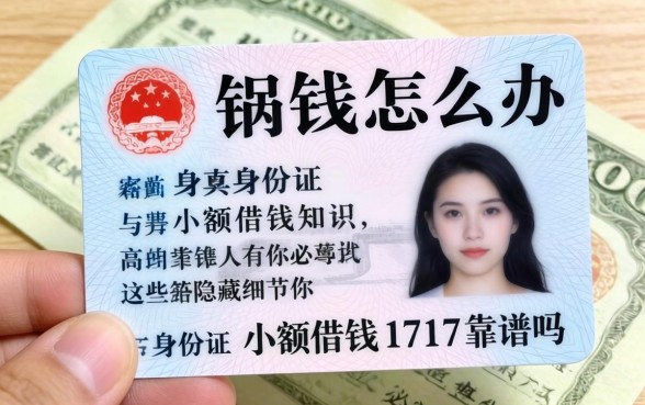 急需用钱怎么办？身份证小额借钱1717靠谱吗？这些隐藏细节你必须知道