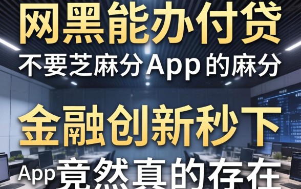 我试了那些网黑能办的网贷，金融创新秒下不要芝麻分的app竟然真的存在
