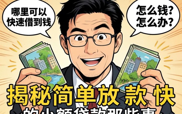 急需用钱怎么办？哪里可以快速借到钱？揭秘简单放款快的小额贷款那些事