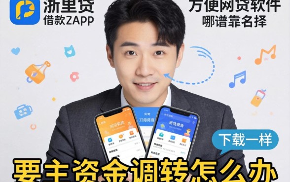急需资金周转怎么办？类似浙里贷借款app下载一样方便的网贷软件有哪些靠谱选择？