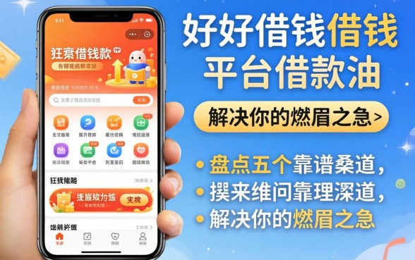 手机有哪些好借钱的平台可以借款？盘点五个靠谱渠道，解决你的燃眉之急！