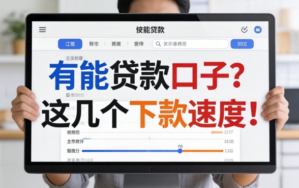 实测有什么能贷款的口子，这几个下款速度还行
