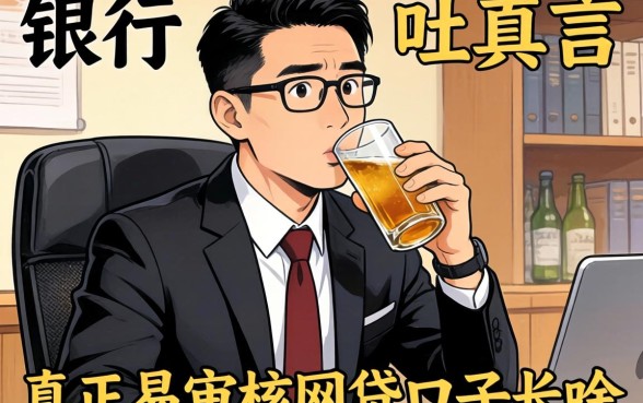 银行经理酒后吐真言:真正易审核的网贷口子长啥样