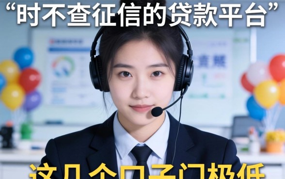 揭秘下款时不查征信的贷款平台，这几个口子门槛极低