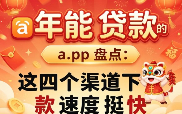 过年能贷款的app盘点：这几个渠道下款速度挺快